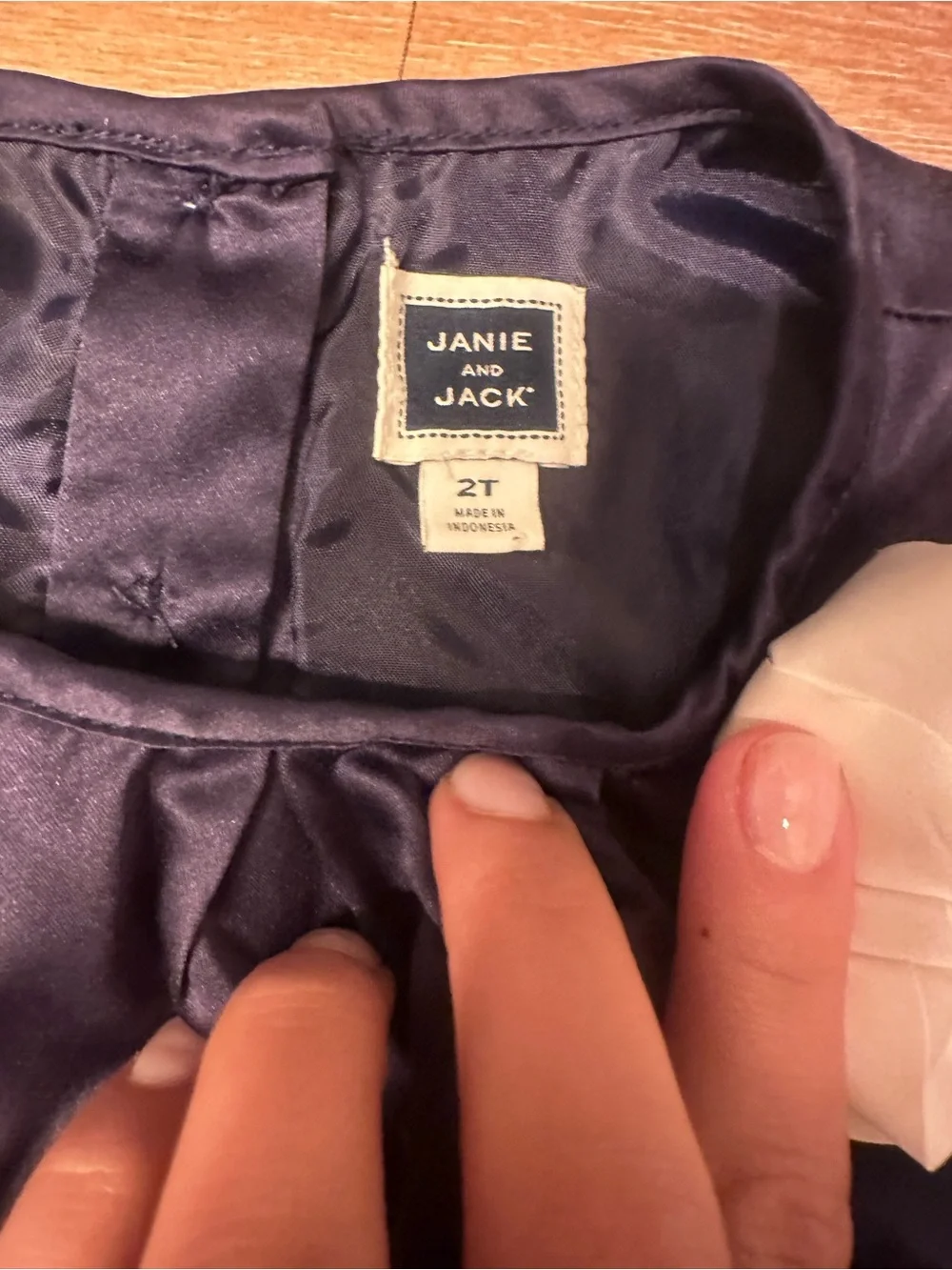 Janie and Jack silky satin